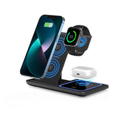 Ultra-Fast 15W Foldable 3 in 1 Wireless Charging Dock for iPhone iWatch Airpod